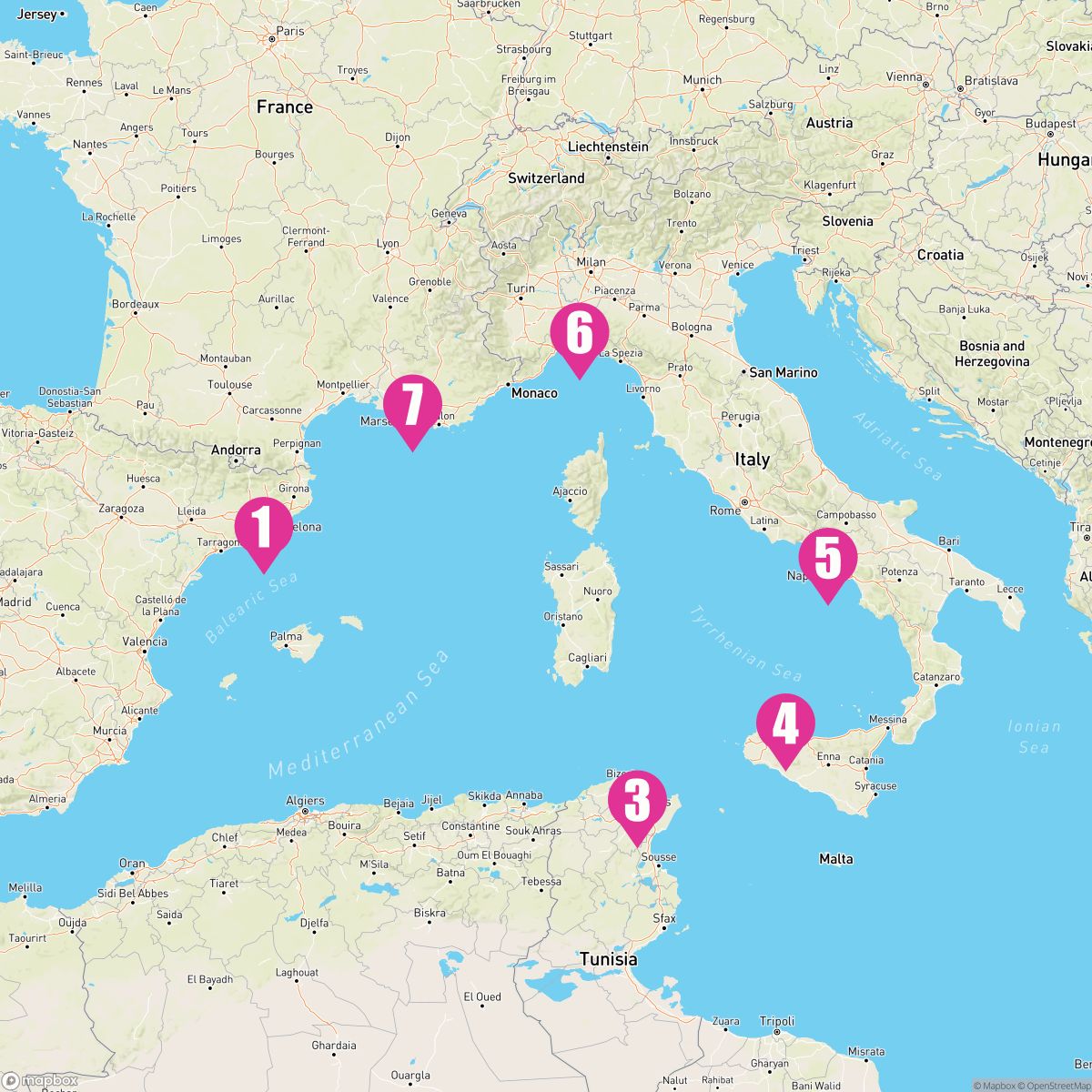 7 Night Western Mediterranean (Barcelona Roundtrip)