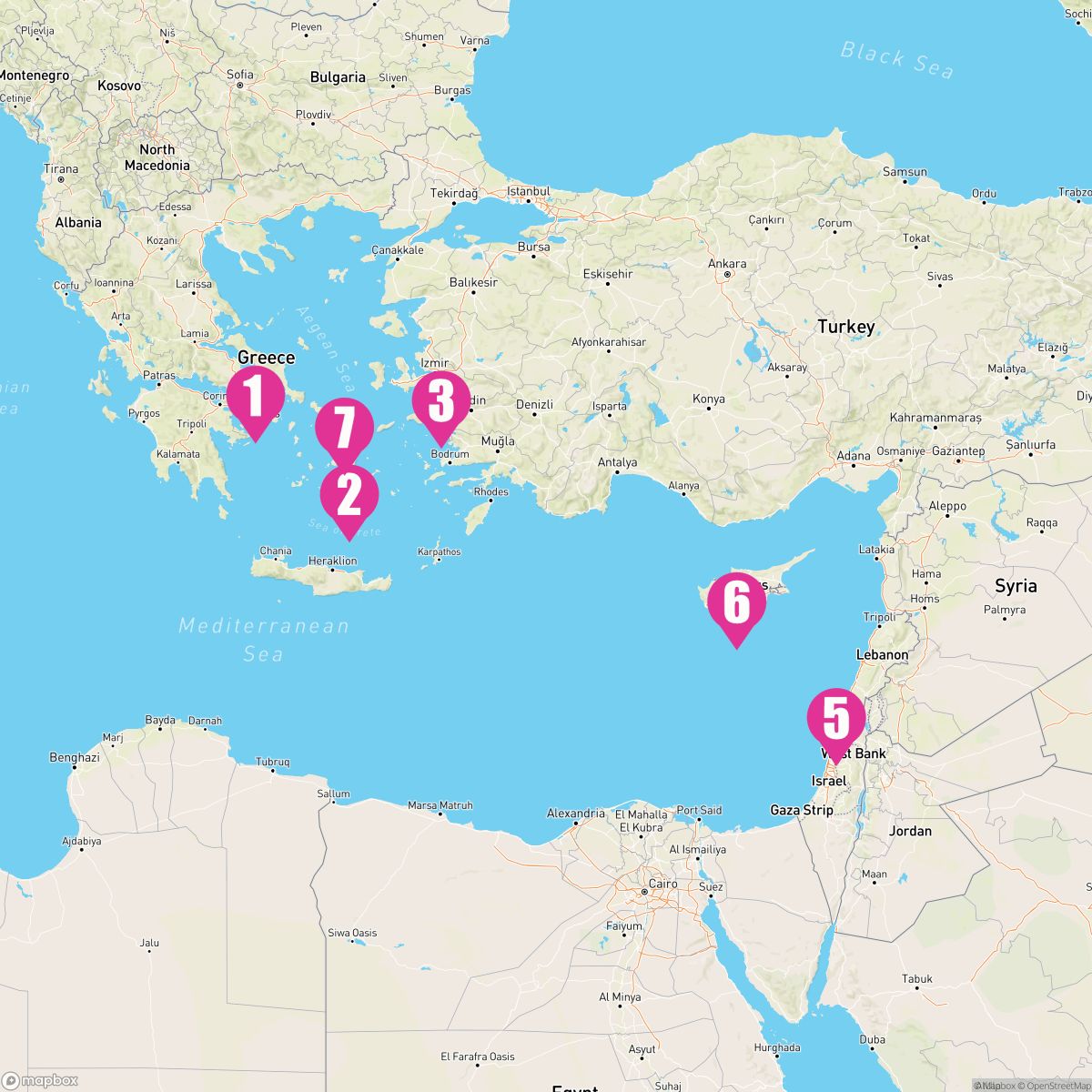 7 Night Eastern Mediterranean (Athens Roundtrip)