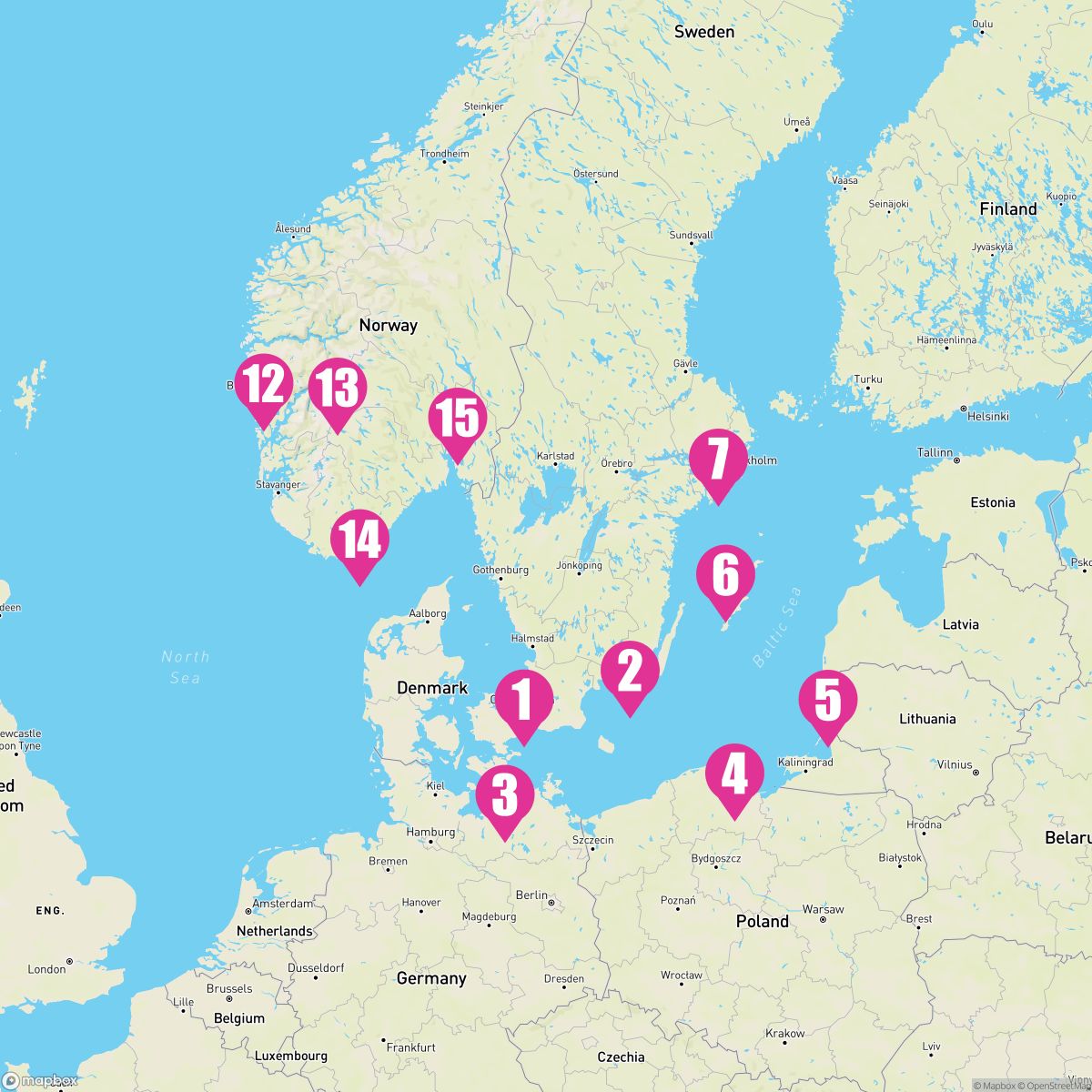 15 Night Northern Europe (Copenhagen Roundtrip)