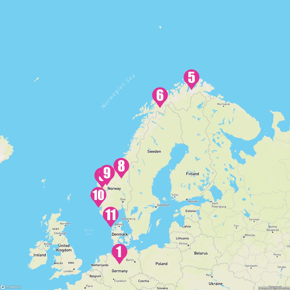 12 Night Northern Europe (Hamburg Roundtrip)