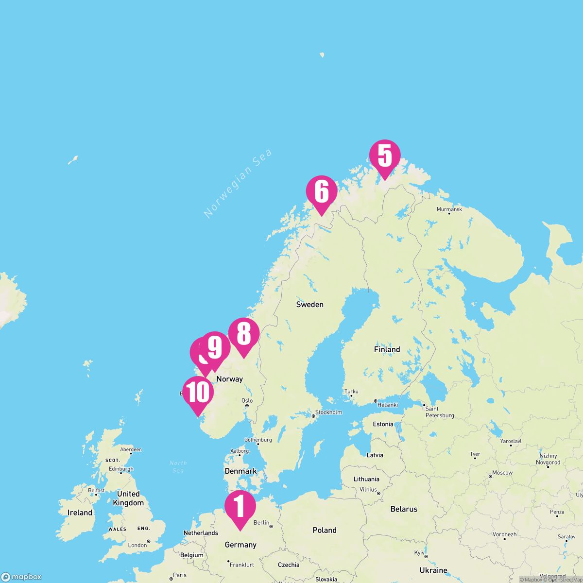 11 Night Northern Europe (Hamburg Roundtrip)