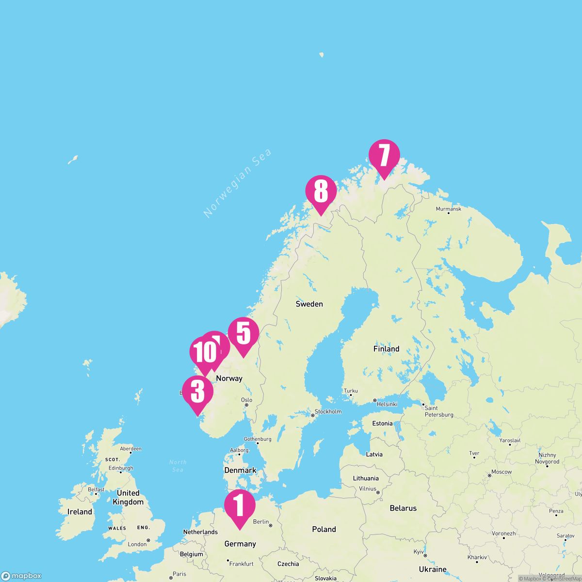 11 Night Northern Europe (Hamburg Roundtrip)
