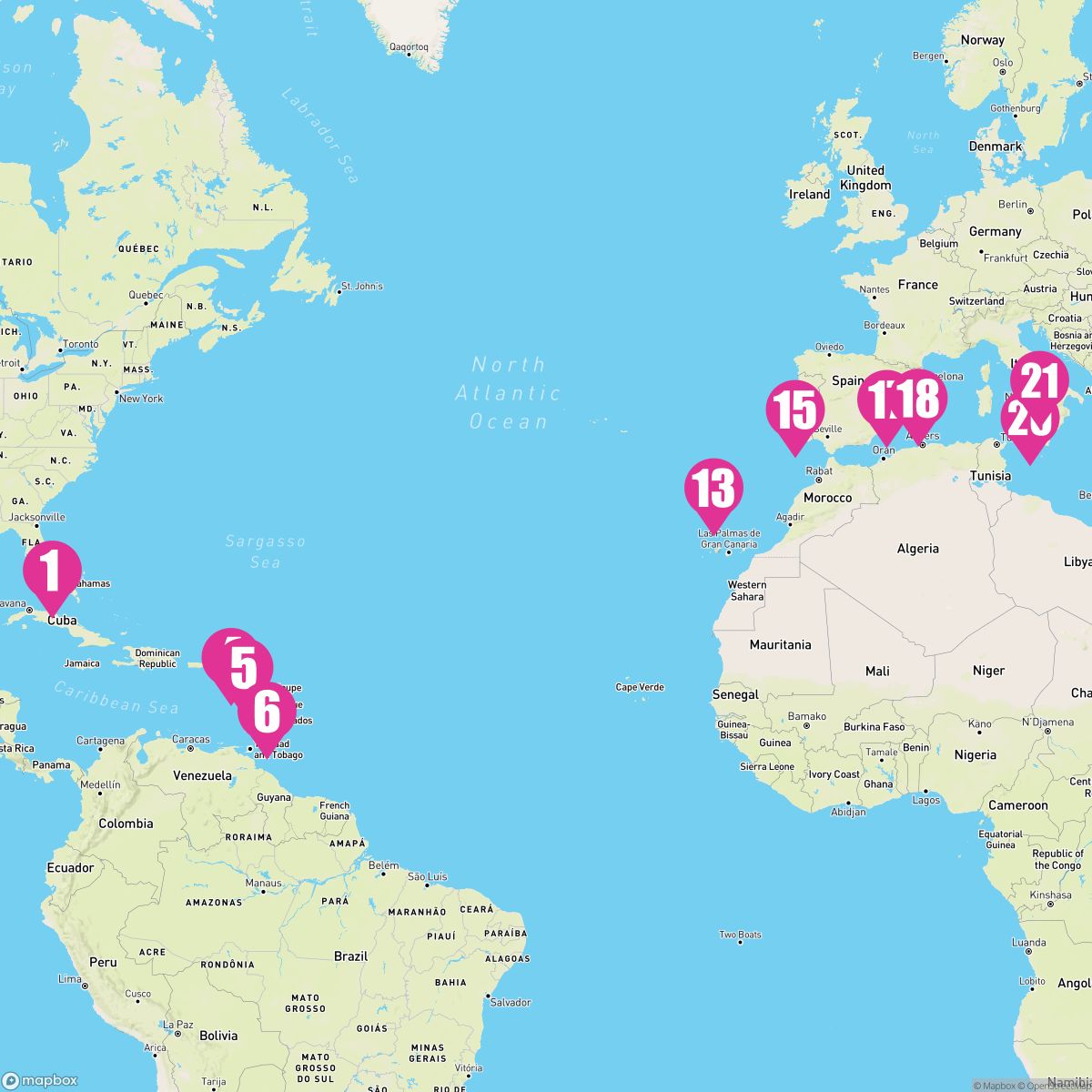 20 Night Msc Grand Voyages (Miami To Naples)