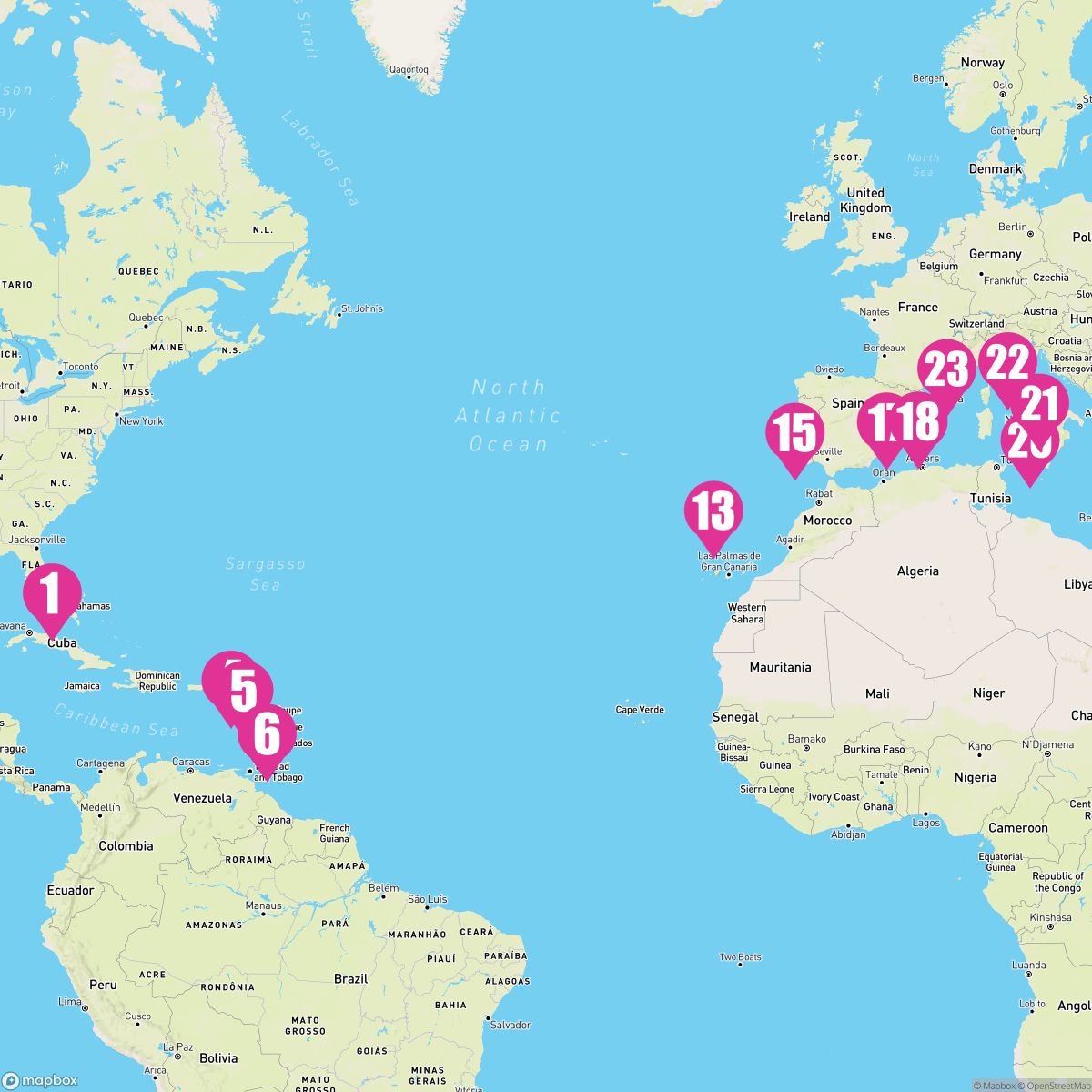 22 Night Msc Grand Voyages (Miami To Marseille)