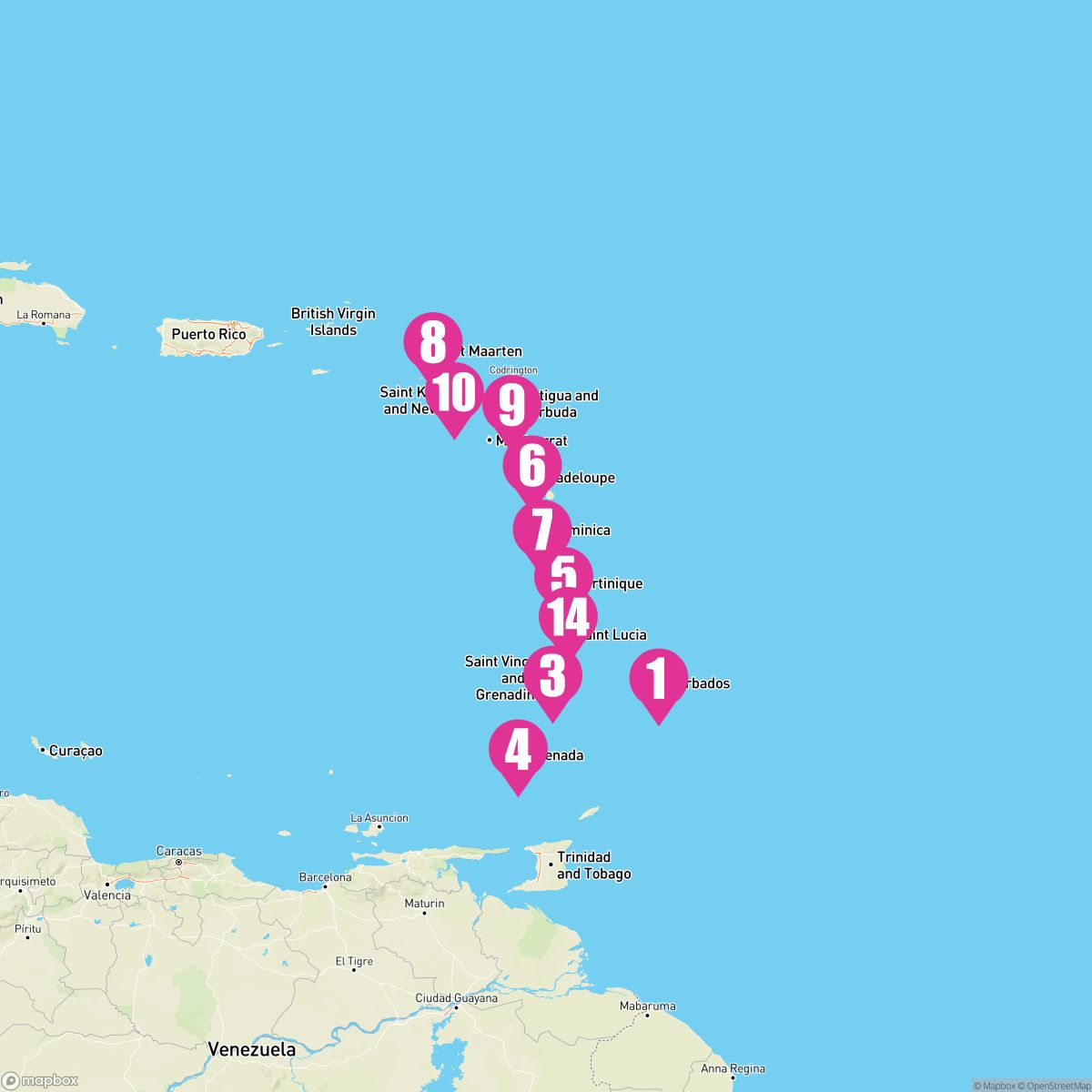 14 Night Southern Caribbean (Bridgetown Roundtrip)