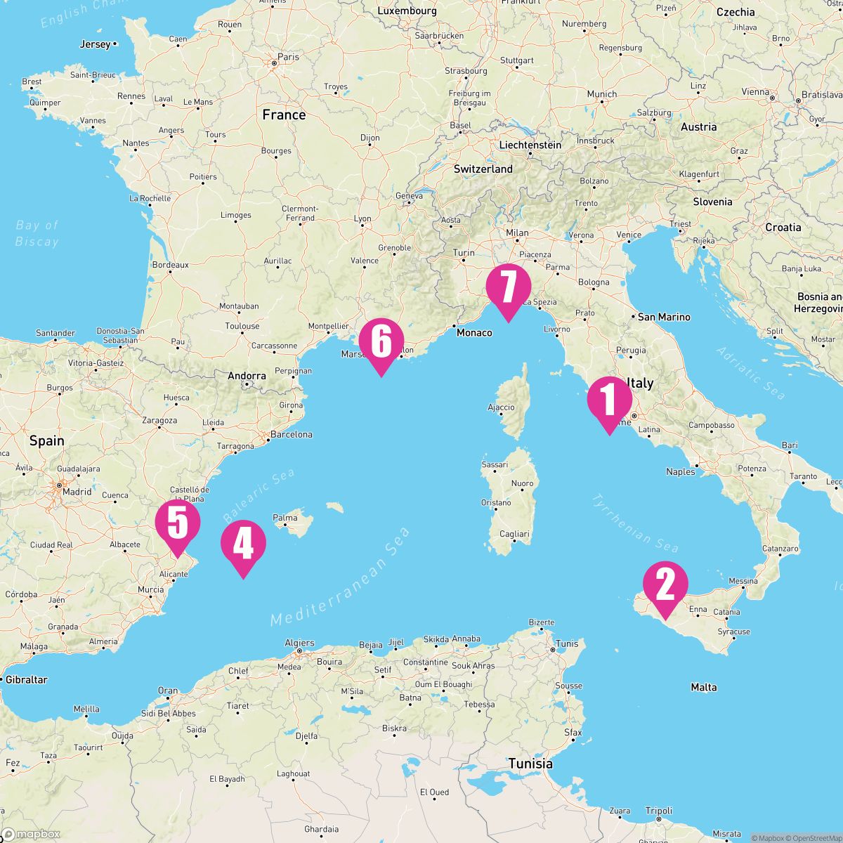 7 Night Western Mediterranean (Rome Roundtrip)
