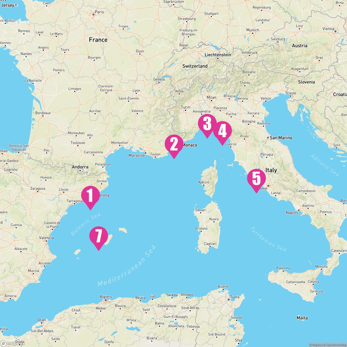 7 Night Western Mediterranean (Barcelona Roundtrip)
