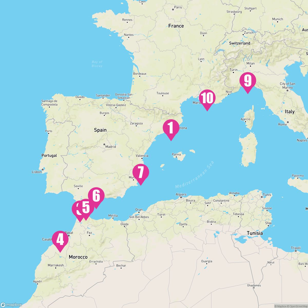 10 Night Western Mediterranean (Barcelona Roundtrip)