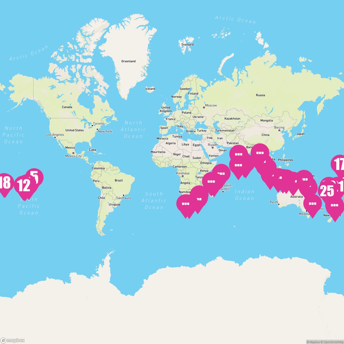 85night Exotic Southern Realms (Papeete To Cape Town)
