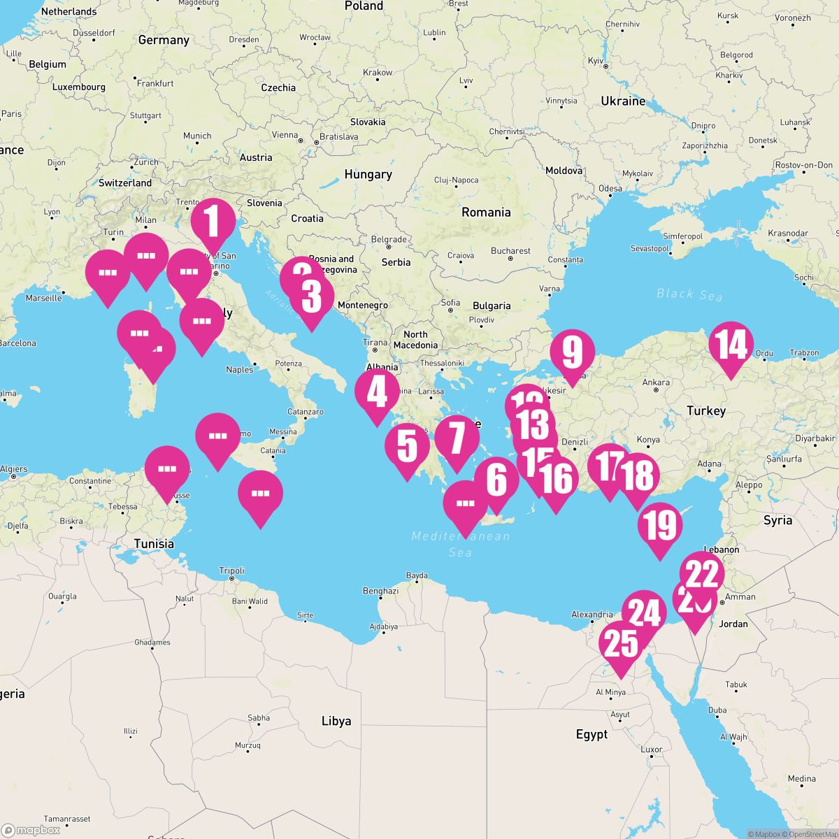 36 Night Holy Land Horizons (Venice To Rome)