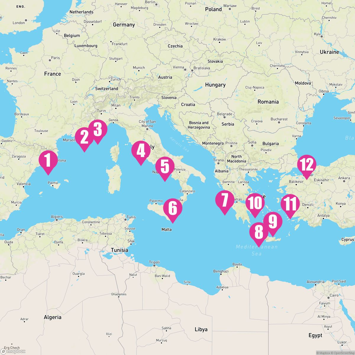 12 Night Arc Of History (Barcelona To Istanbul)
