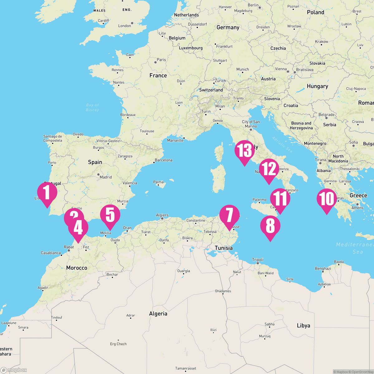 12 Night Moorish Majesty (Lisbon To Rome)