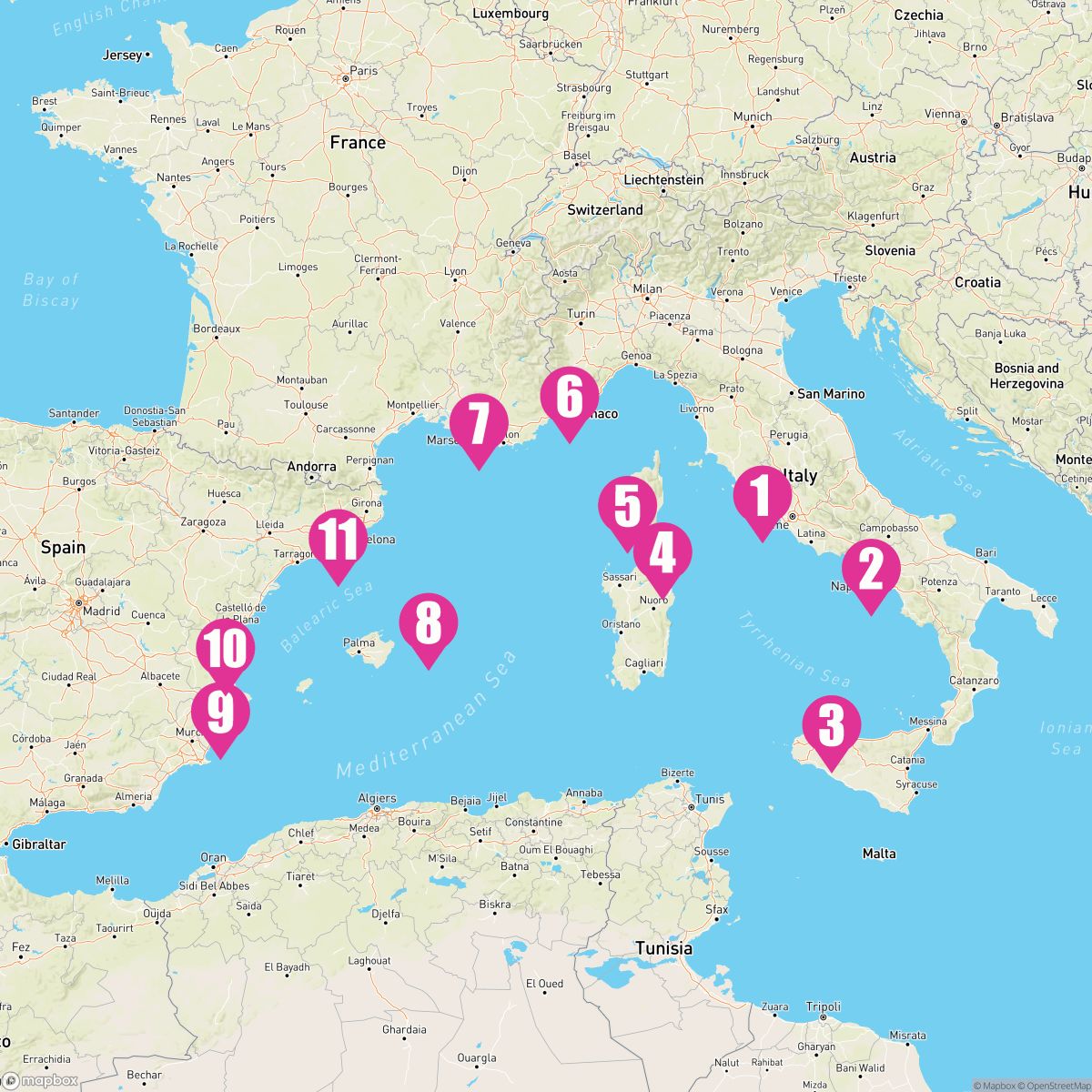 10 Night Mediterranean Melange (Rome To Barcelona)