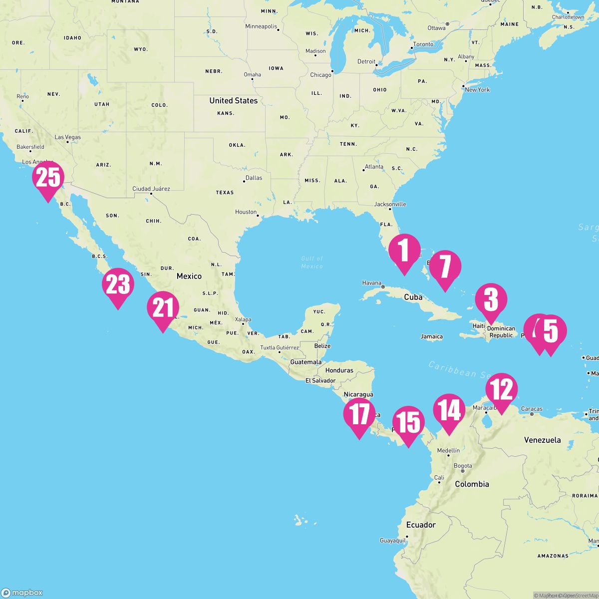 24 Night Eastern Caribbean & Panama Canal (Ft. Lauderdale To San Diego)