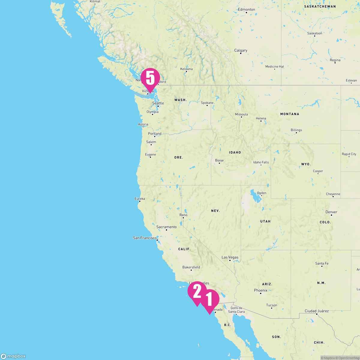 4 Night Pacific Coast (San Diego To Vancouver)
