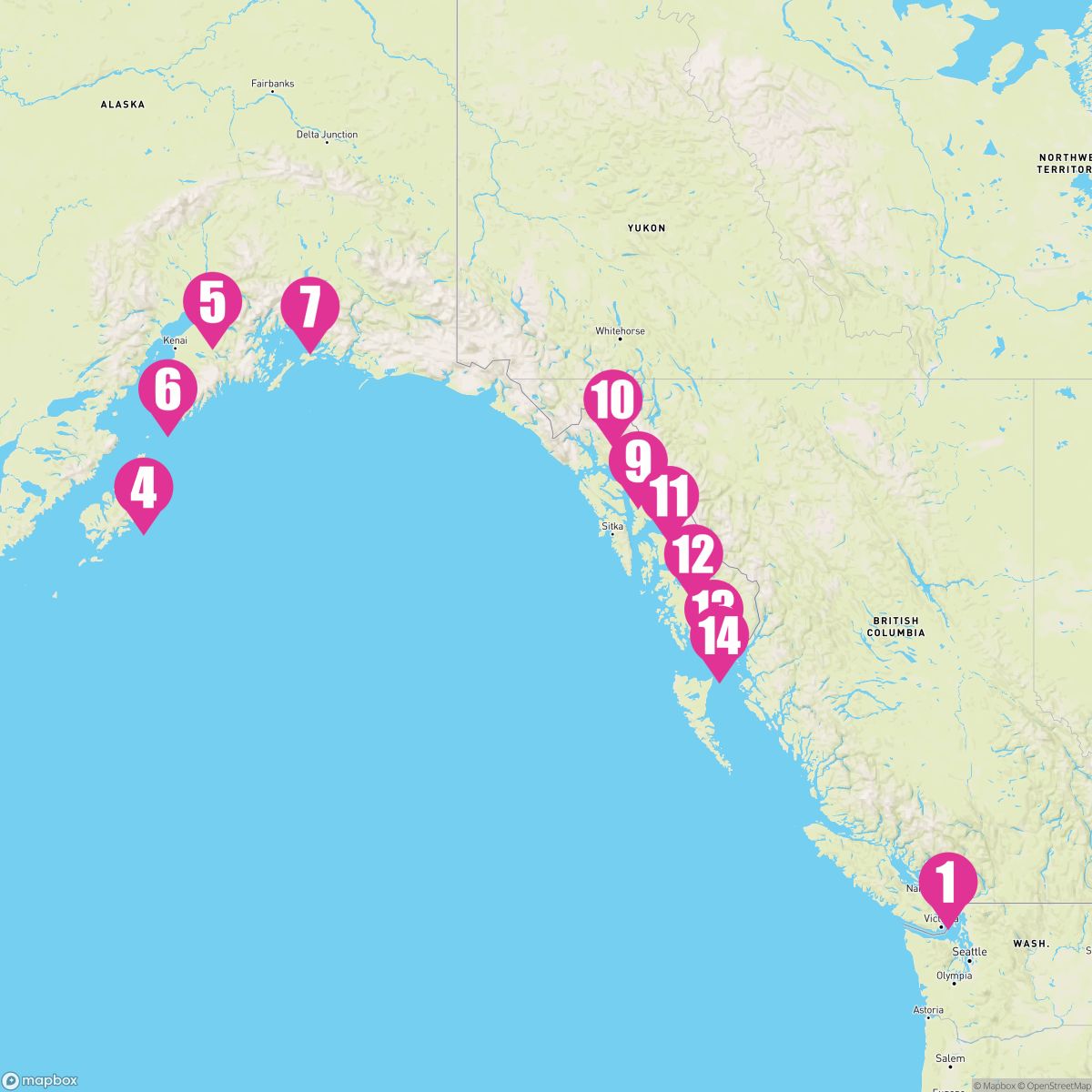14 Night Great Alaskan Explorer (Vancouver Roundtrip)