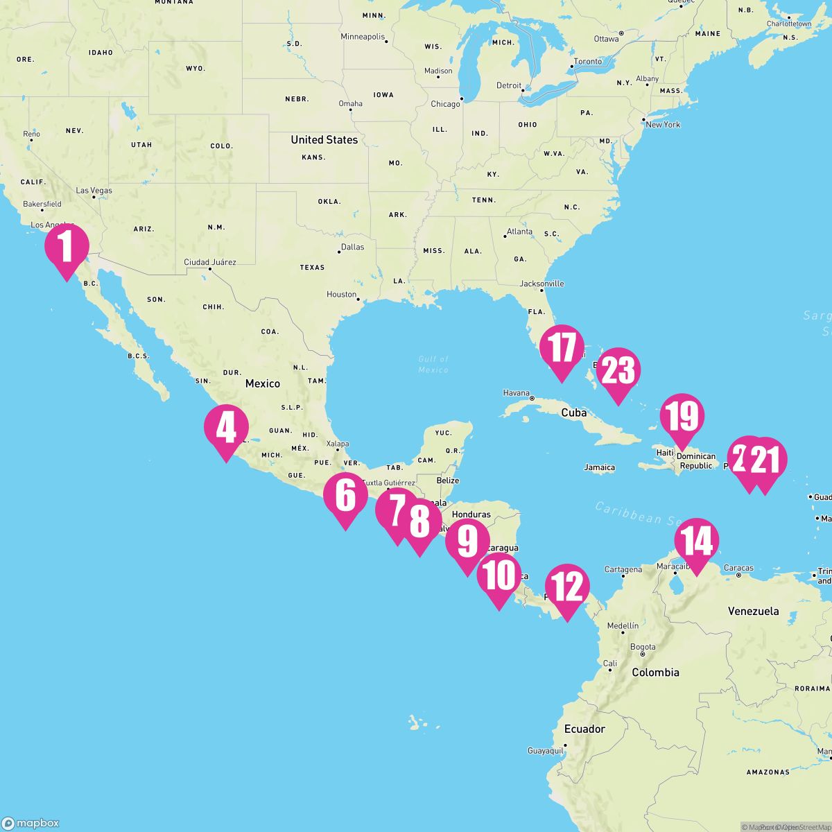 23 Night Panama Canal & Eastern Caribbean (San Diego To Ft. Lauderdale)
