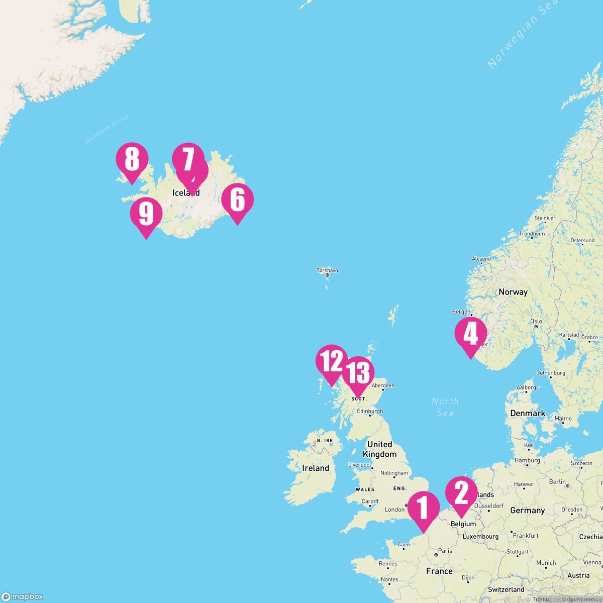 14 Night Viking Trails & Celtic Origins: Reykjavik Overnight (Dover Roundtrip)
