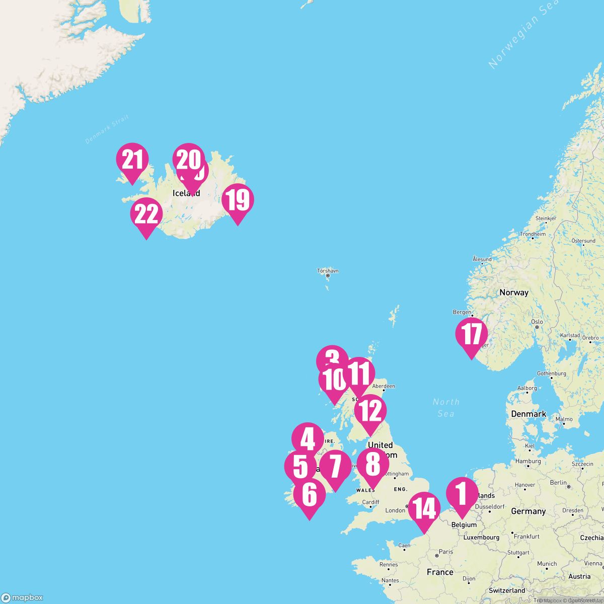 28 Night British Isles & Viking Trails: Ireland & Reykjavík (Rotterdam Roundtrip)