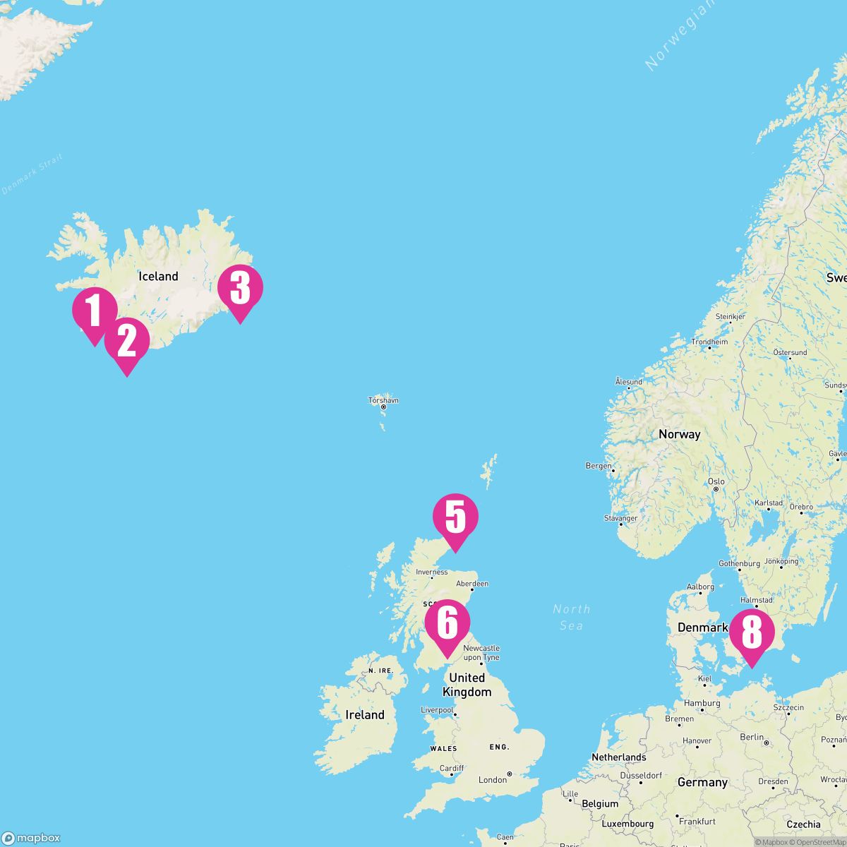 7 Night Islands Of Iceland & Scotland (Reykjavik To Copenhagen)