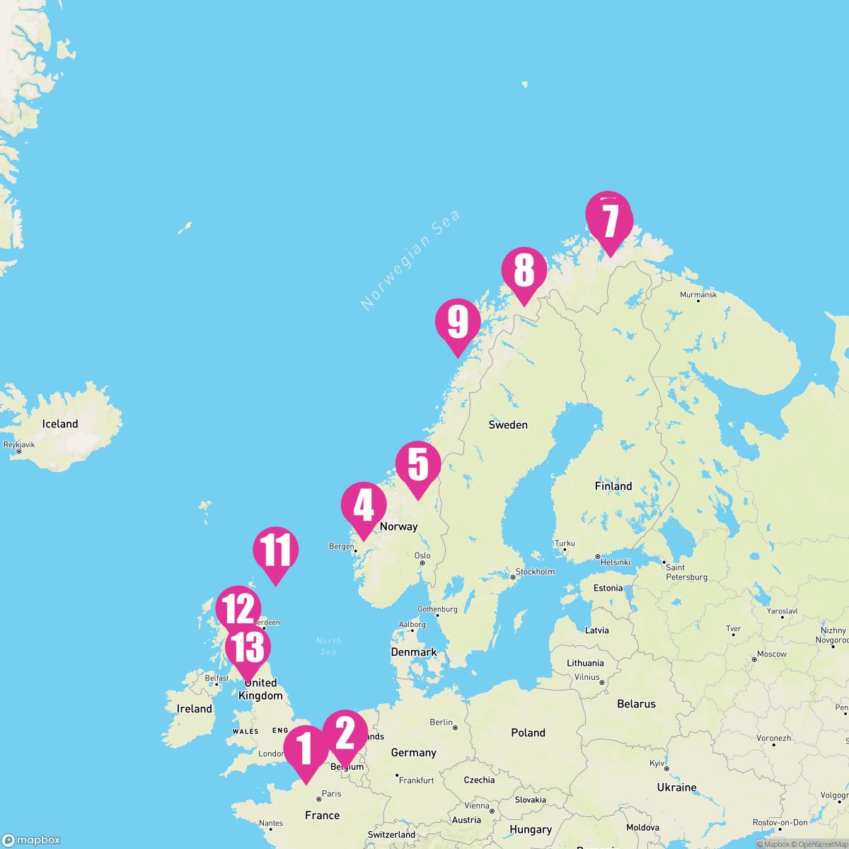 14 Night Arctic Circle Crossing: Edinburgh Evening Stay (Dover Roundtrip)