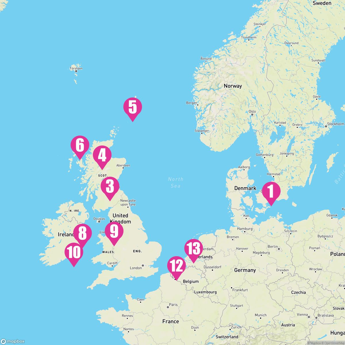 14 Night Britain Scotland & Ireland (Copenhagen Roundtrip)
