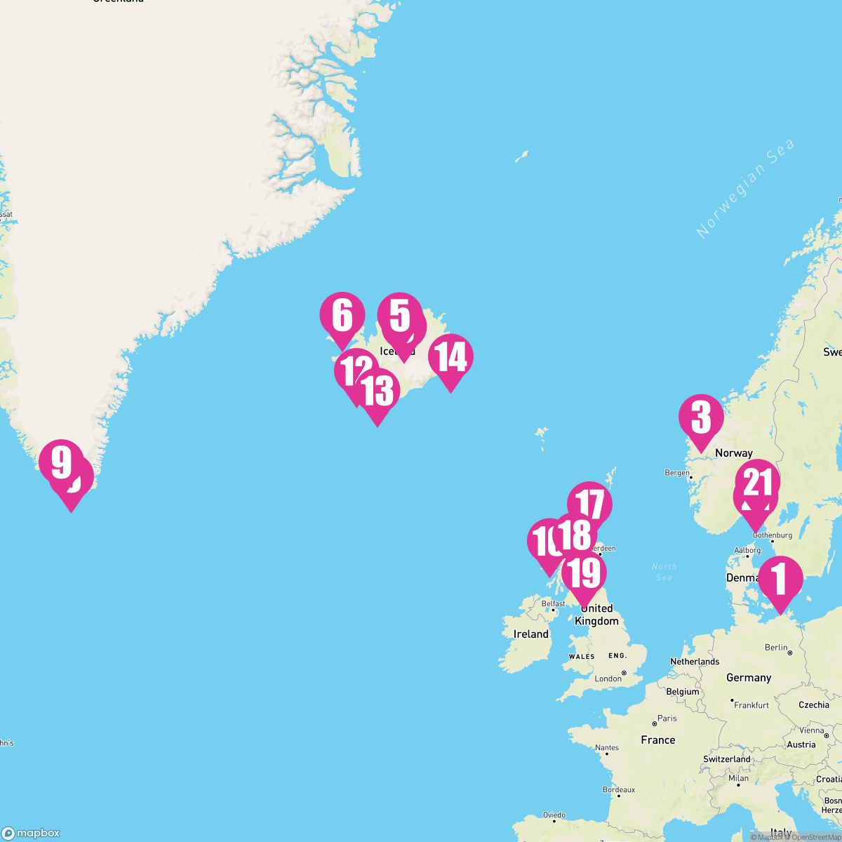 21 Night Iceland Greenland & Scottish Mysteries (Copenhagen Roundtrip)