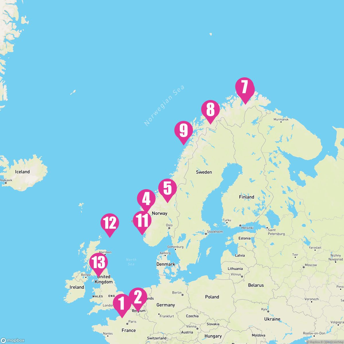 14 Night Arctic Circle Crossing: Edinburgh Evening Stay (Dover Roundtrip)