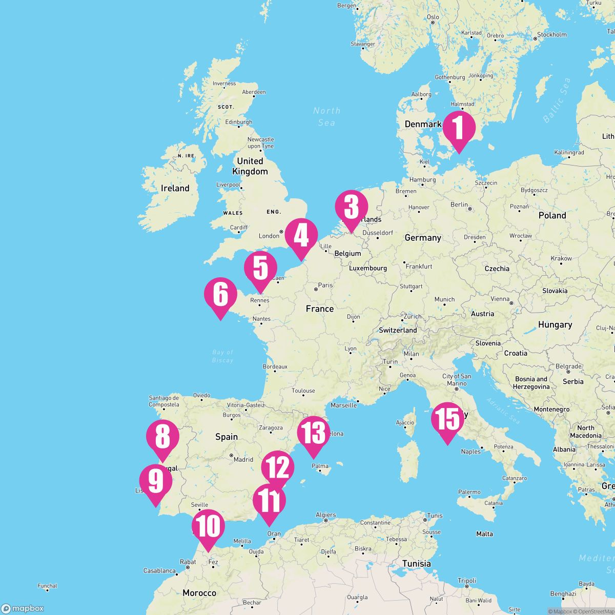 14 Night Iberian Adventure (Copenhagen To Rome)