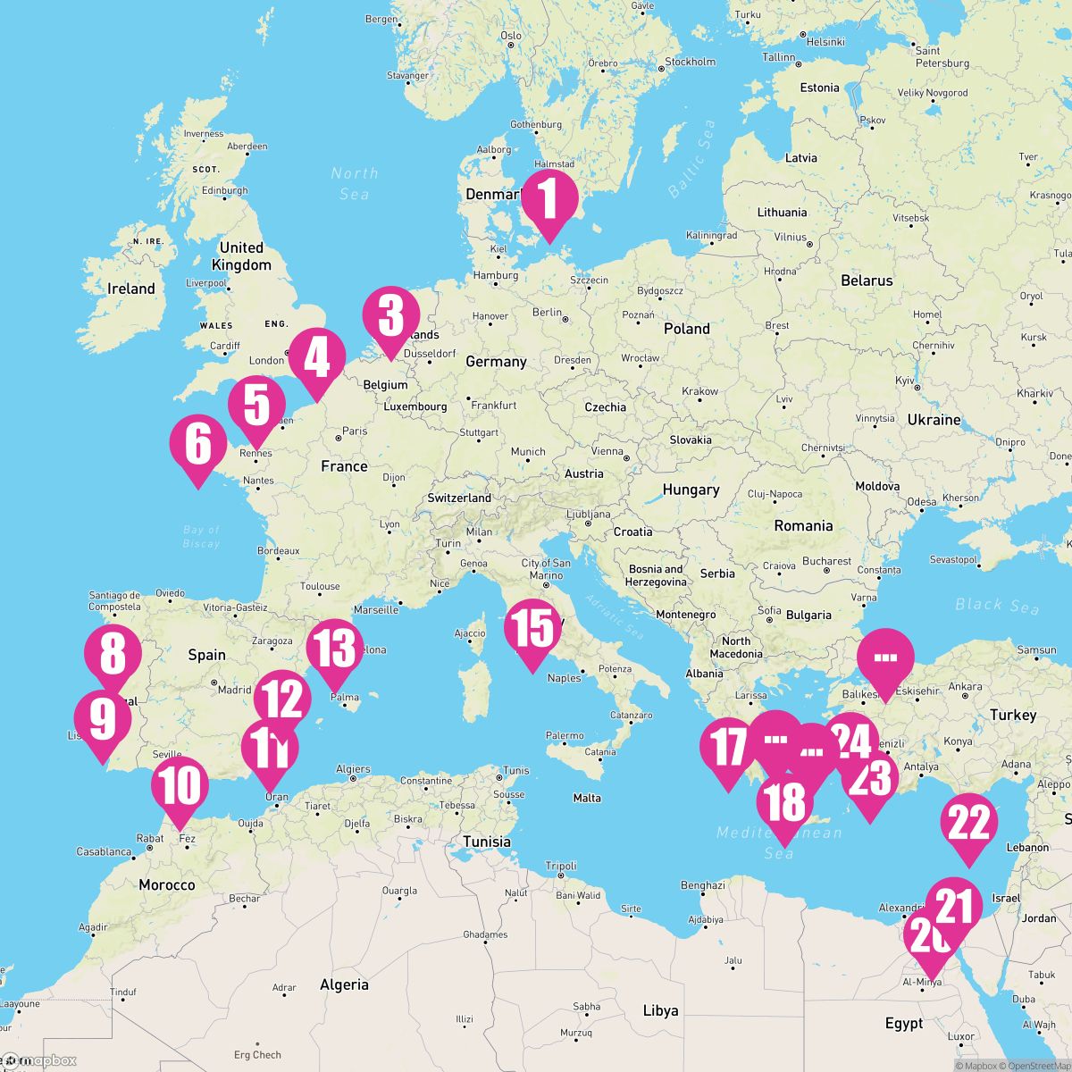 28 Night Iberian Adventure Ancient Mysteries & Egypt (Copenhagen To Athens)