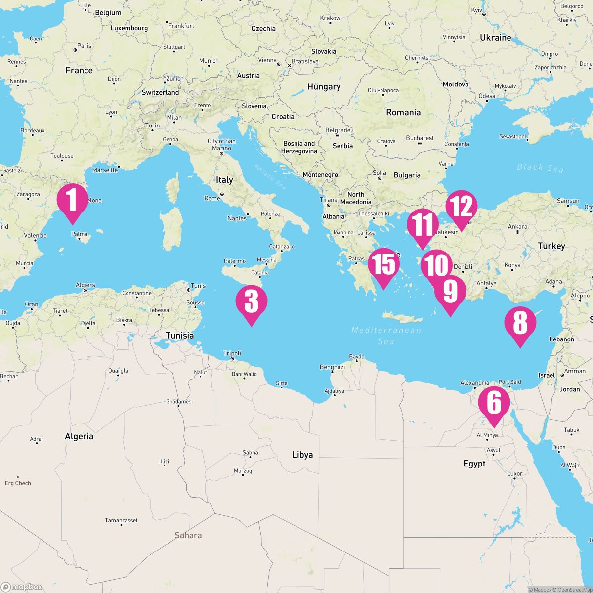 14 Night Eastern Mediterranean: Egypt & Istanbul Overnights (Barcelona To Athens)