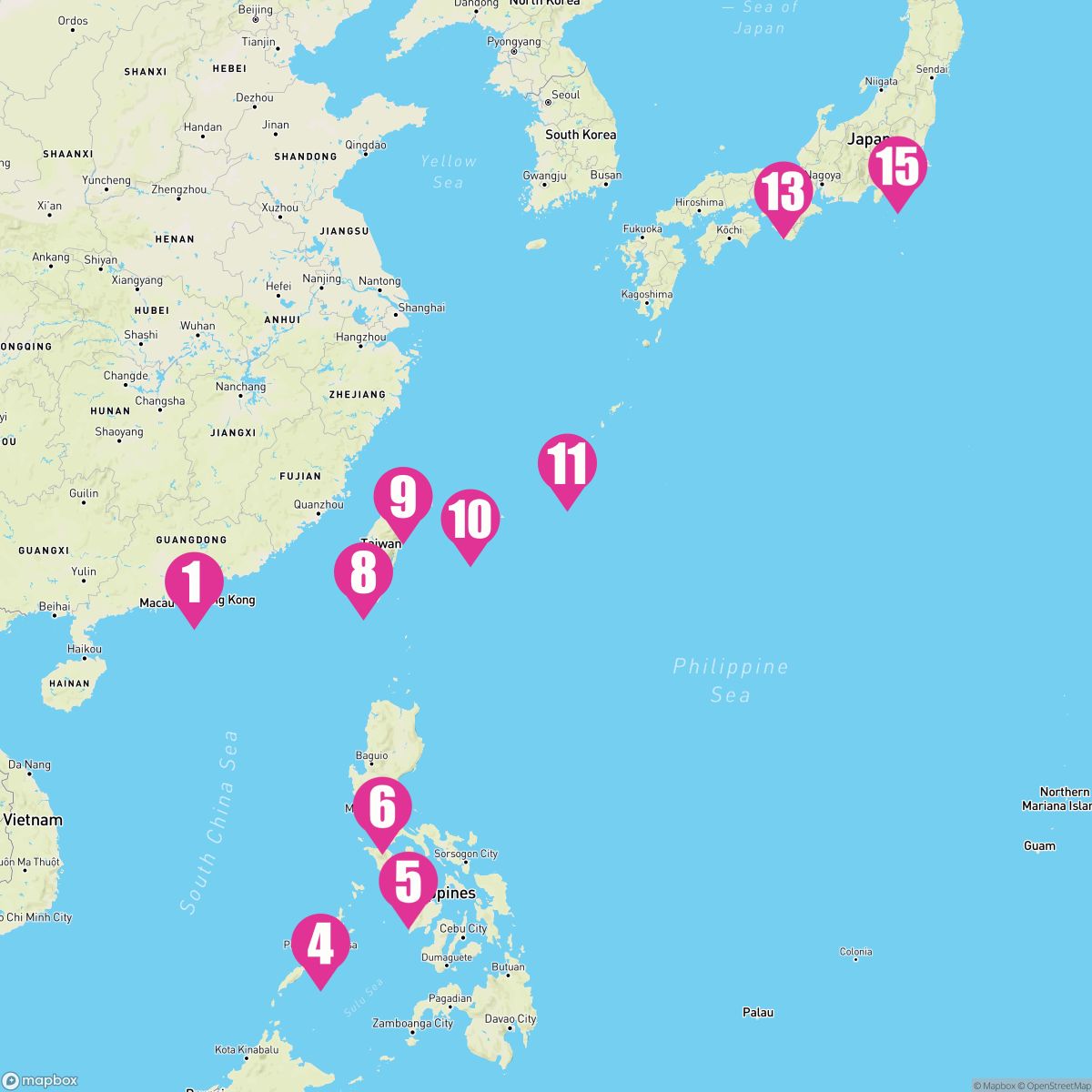 14 Night The Philippines Taiwan & Japan (Hong Kong To Tokyo)