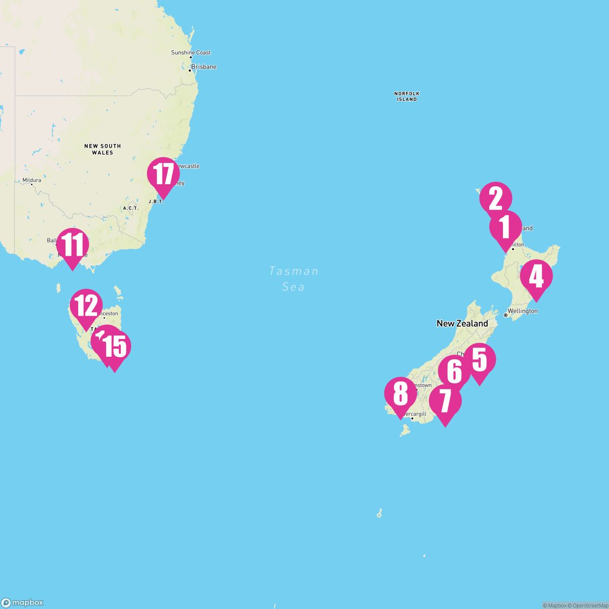 16 Night Australia & New Zealand (Auckland To Sydney)