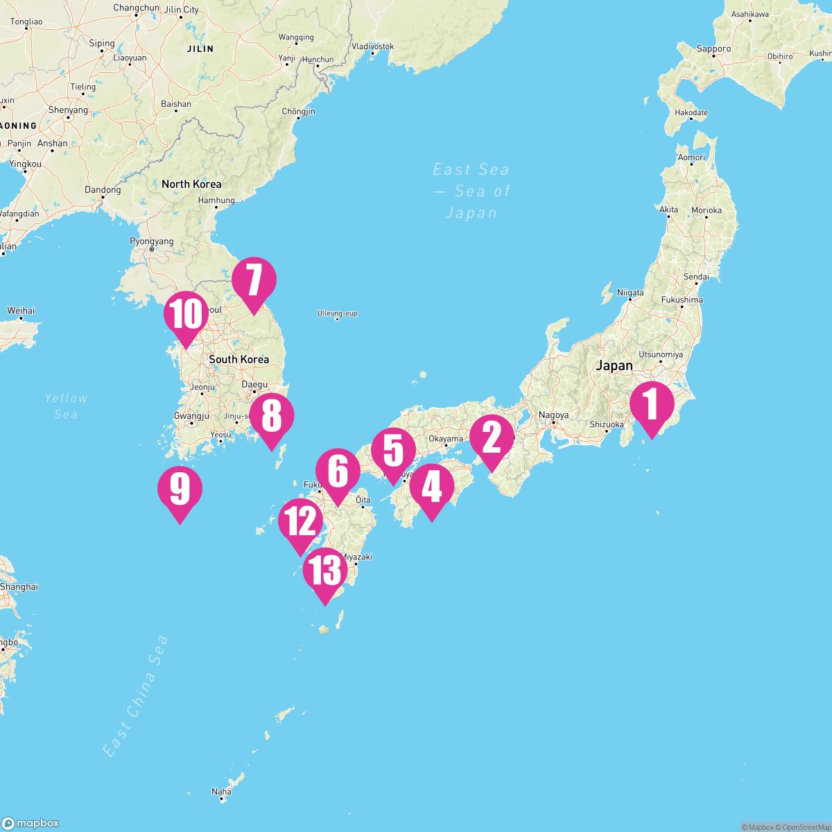 14 Night Japan & South Korea Discovery (Yokohama Roundtrip)