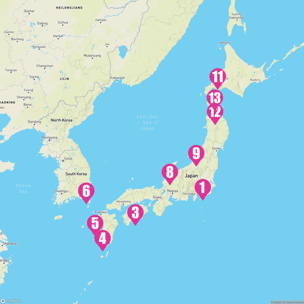 14 Night Circle Japan (Yokohama Roundtrip)