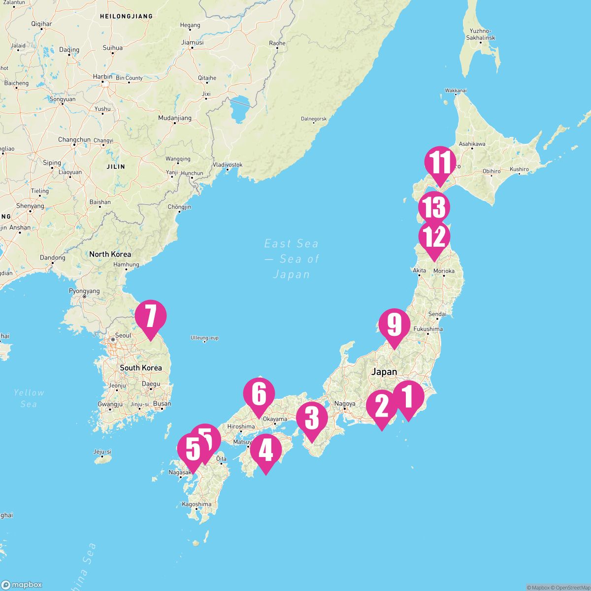 14 Night Circle Japan (Yokohama Roundtrip)
