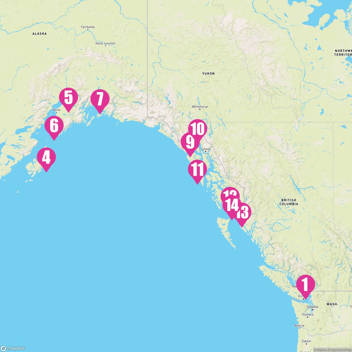 14 Night Great Alaskan Explorer (Vancouver Roundtrip)