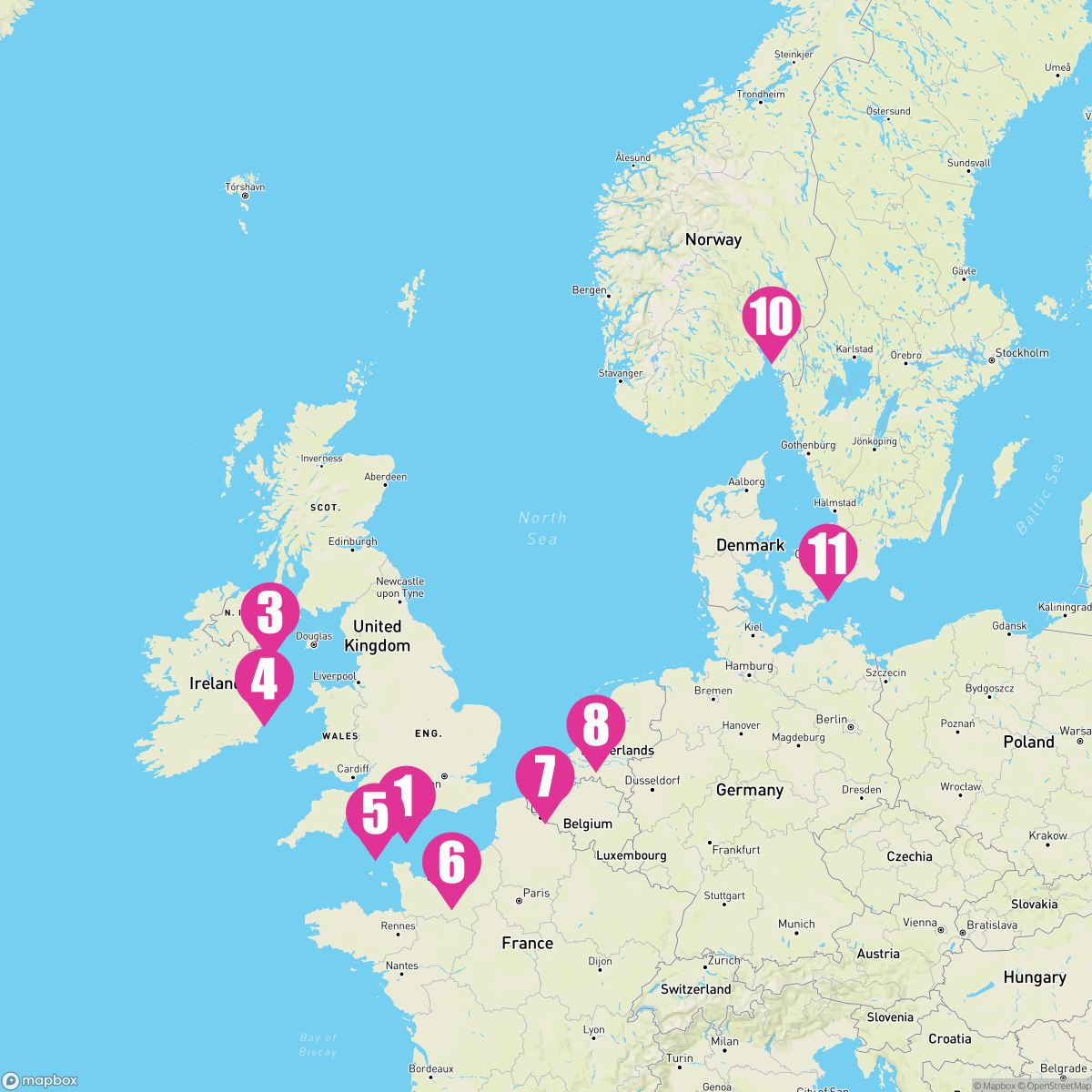 10 Night British Isles: England & Ireland (Southampton To Copenhagen)