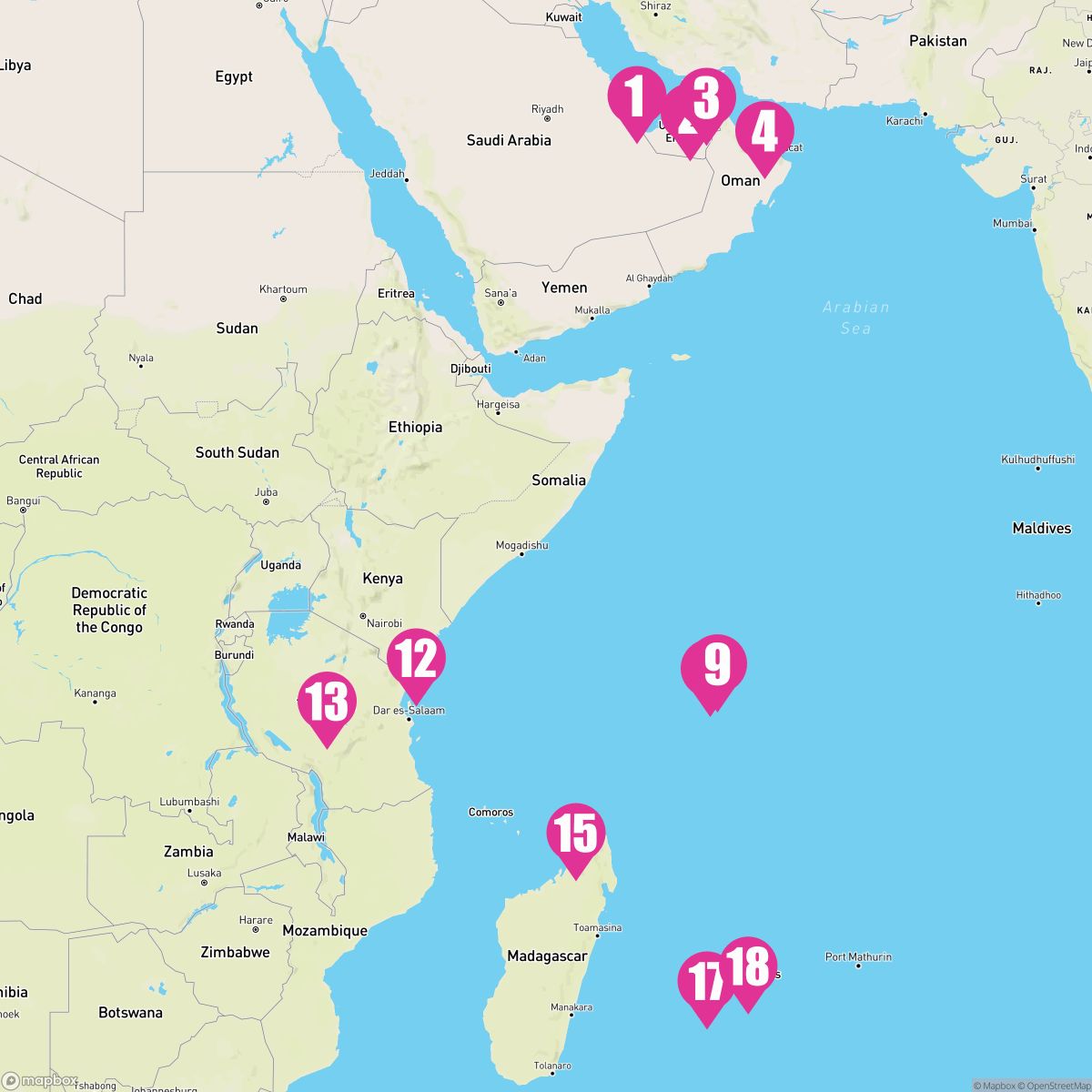 17 Night Africa: Seychelles Kenya & Tanzania (Doha To Port Louis)