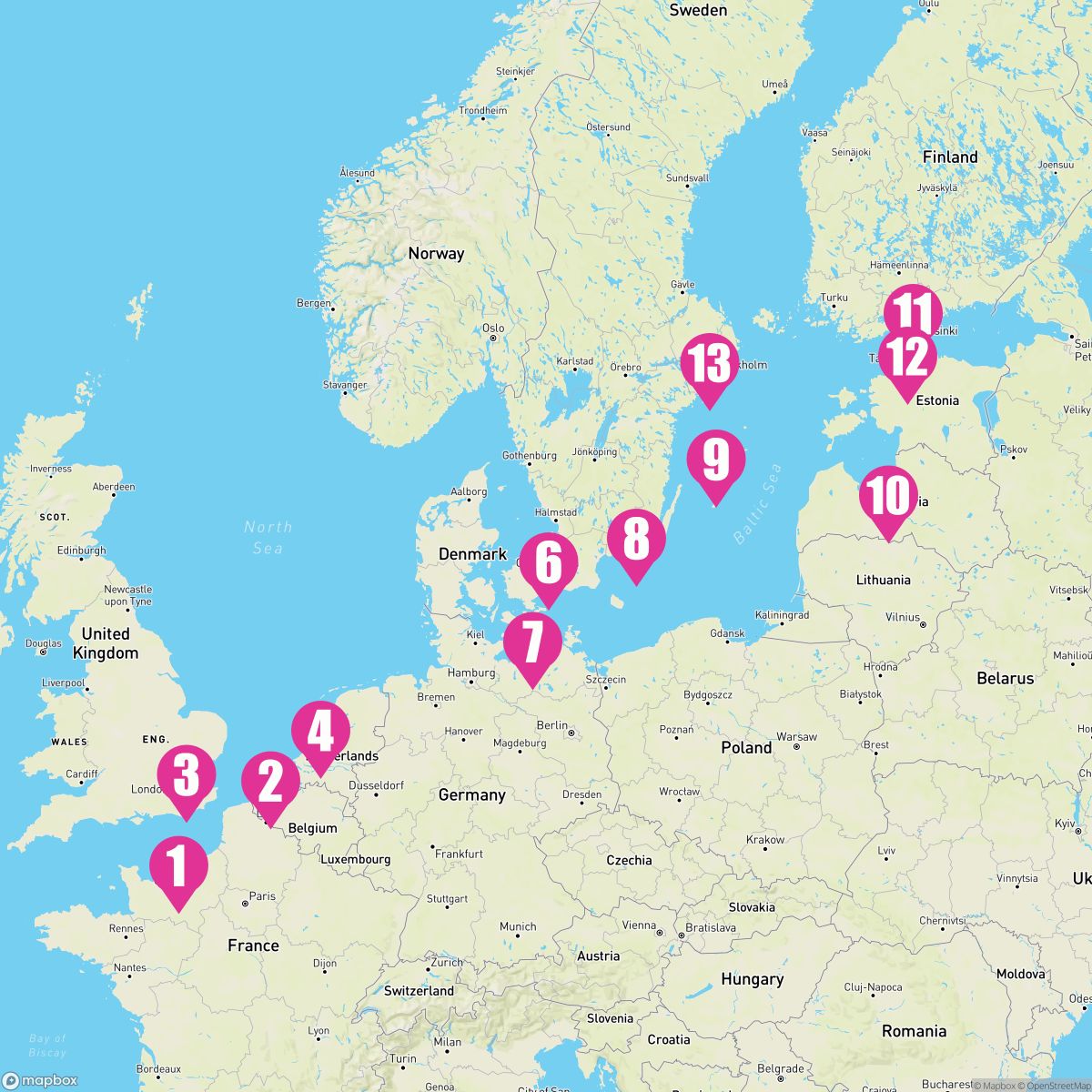 12 Night Baltic: Amsterdam Copenhagen & St. Petersburg (Le Havre To Stockholm)
