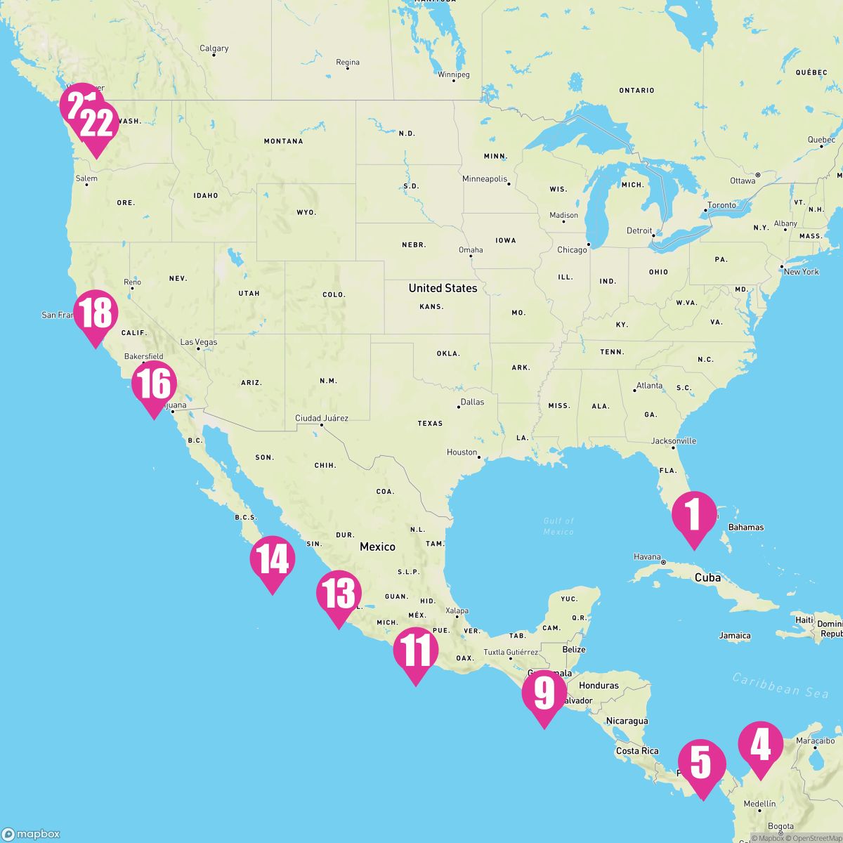 21 Night Panama Canal: Mexico Columbia & Guatemala (Miami To Seattle)