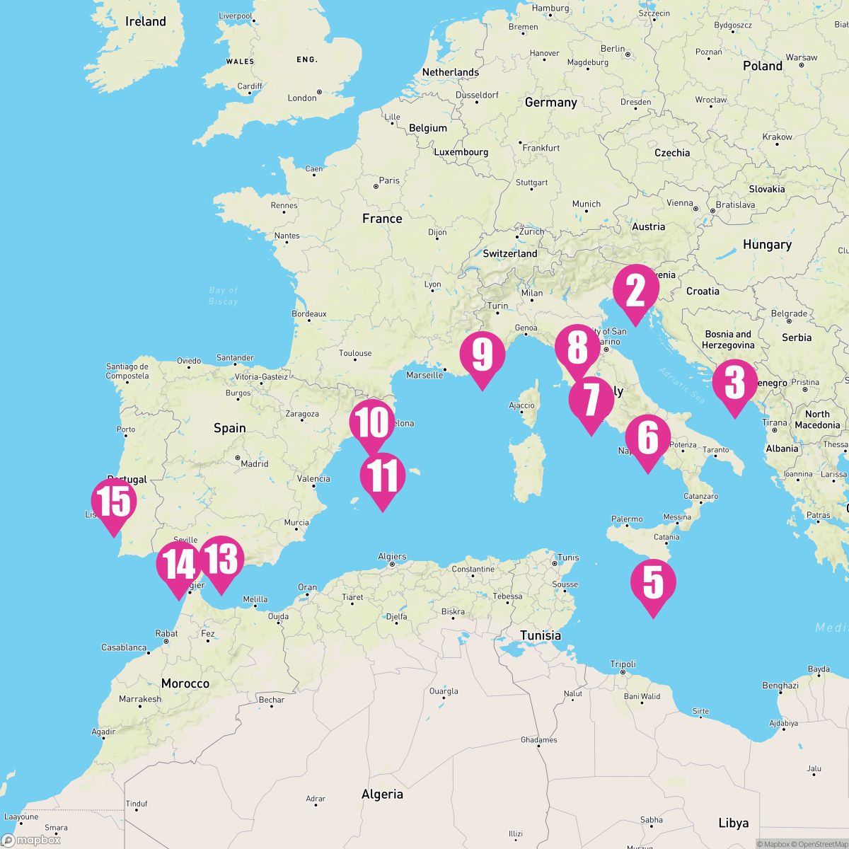 14 Night Europe: Italy France Spain & Croatia (Venice To Lisbon)