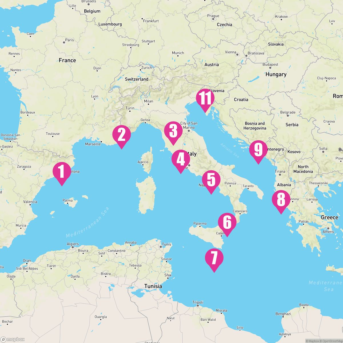 10 Night Greek Isles: Italy France & Greece (Barcelona To Trieste)