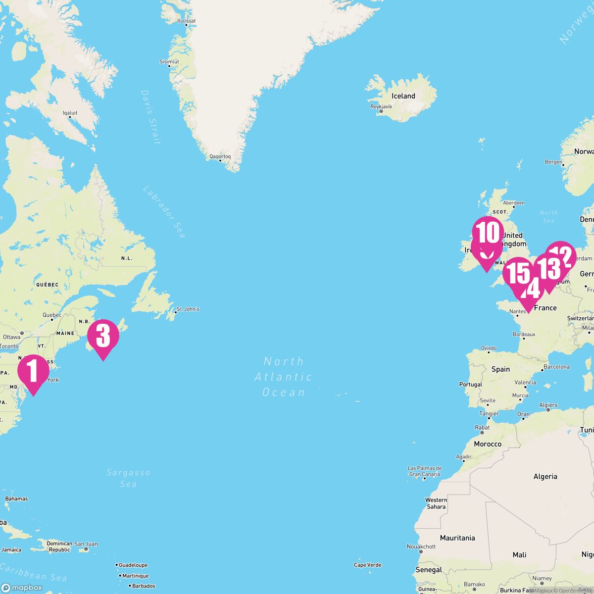 14 Night Transatlantic: France & Ireland (New York To Southampton)