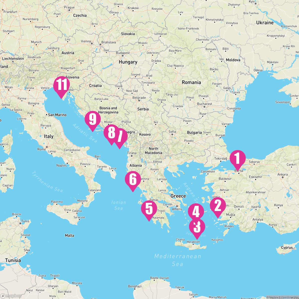 10 Night Greek Isles: Santorini & Mykonos (Istanbul To Trieste)