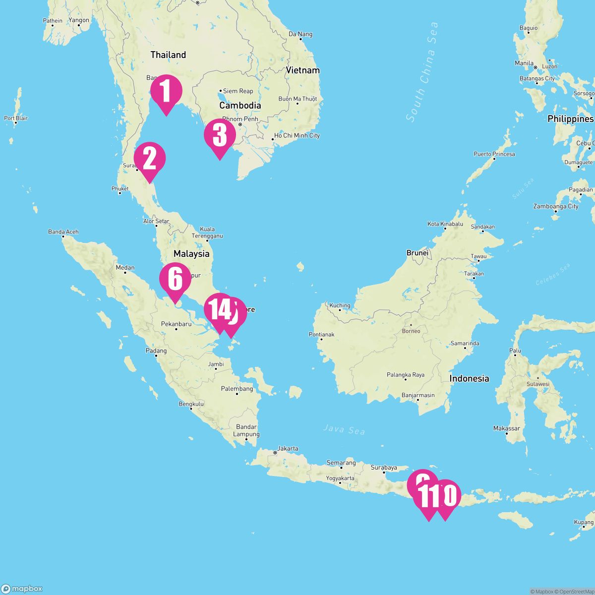 14 Night Asia: Thailand Indonesia & Malaysia (Bangkok To Singapore)