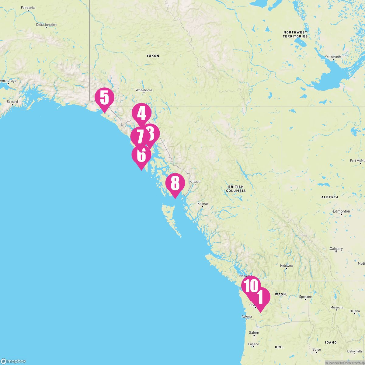 10 Night Alaska: Glacier Bay Skagway & Juneau (Seattle Roundtrip)