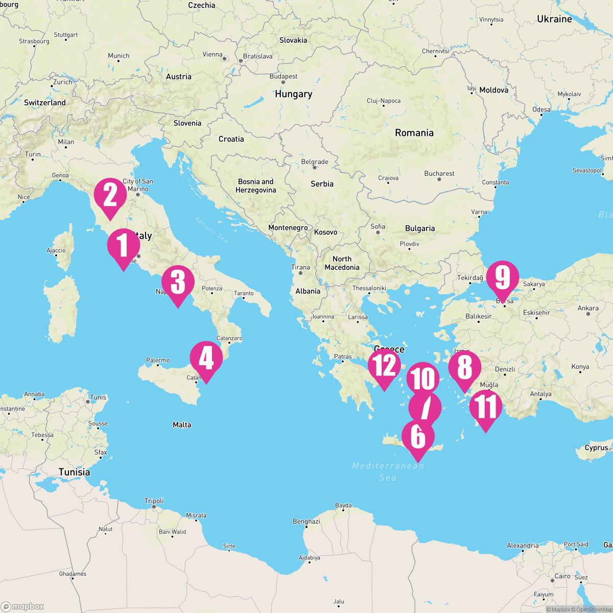 11 Night Greek Isles: Santorini Rhodes & Istanbul (Rome To Athens)