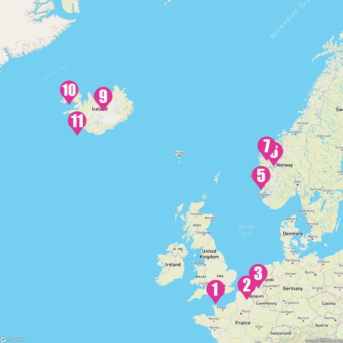 11 Night Northern Europe: Iceland & Norway (Southampton To Reykjavik)