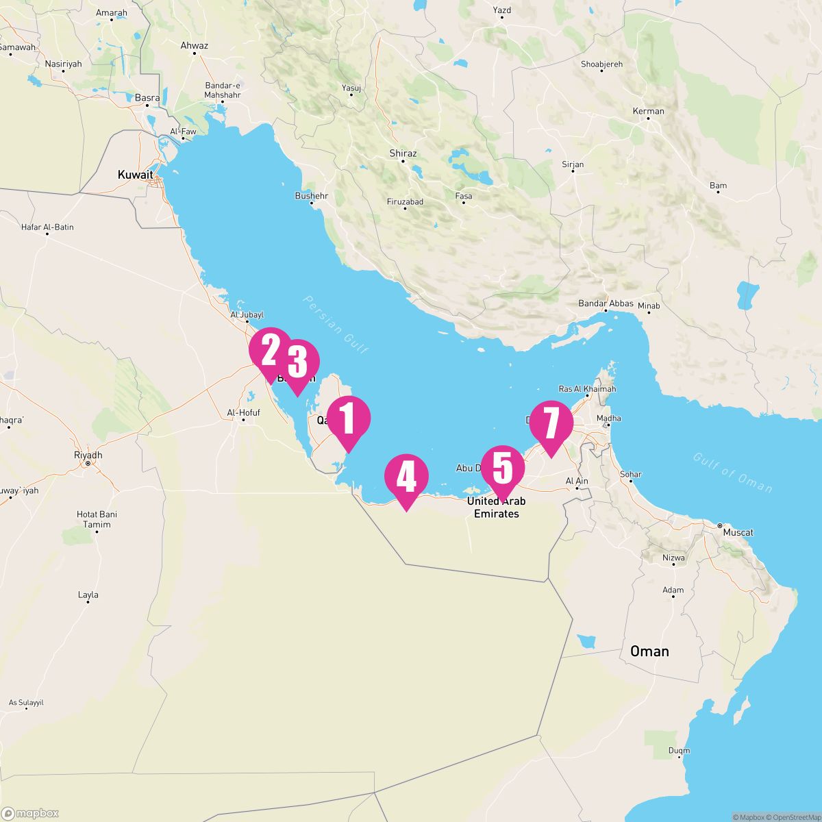 7 Night Middle East: Uae Saudi Arabia & Bahrain (Doha To Dubai)